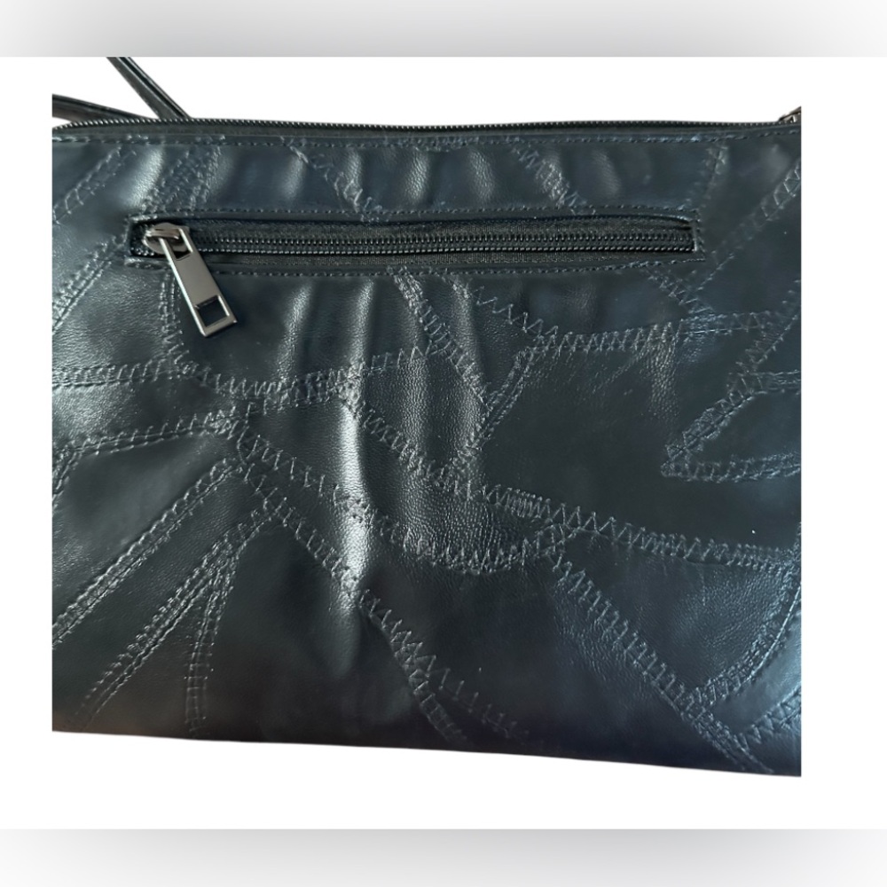 Soft Vegan Leather Studded Black Crossbody | EUC - Picture 12 of 12
